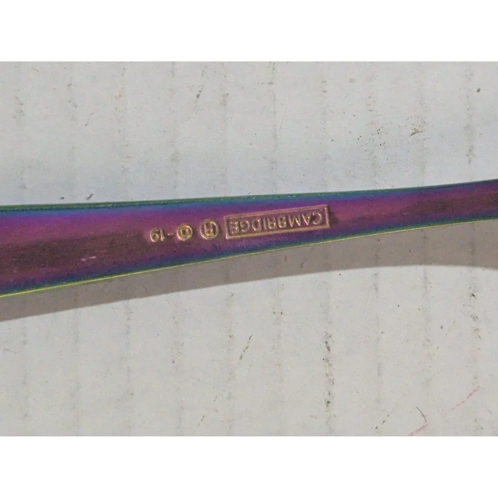 Cambridge Rainbow Titanium Flatware Set 2pc Iridescent Fork Spoon 2019‎